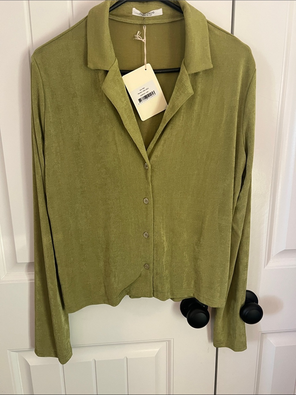 Peppermayo semi shirt lime Button-Down Relaxed Shirt